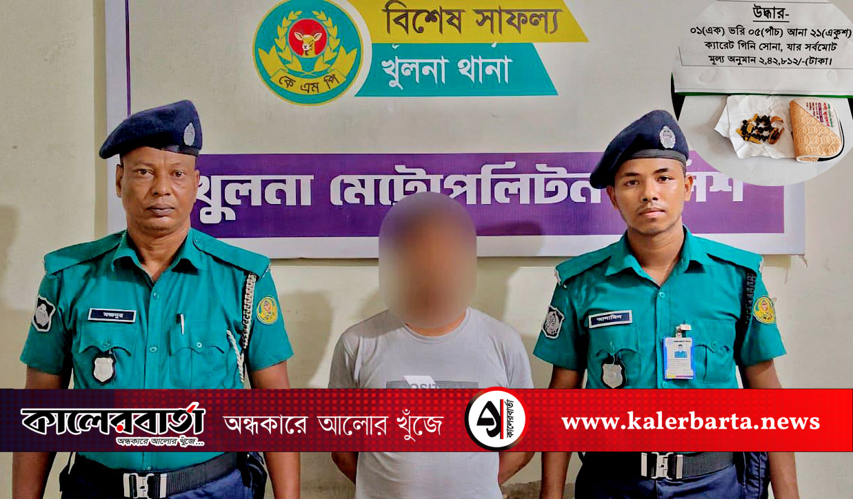 খুলনায় জুয়েলারি দোকানে স্বর্ণ ও টাকা চুরির ঘটনায় কারিগর গ্রেফতার