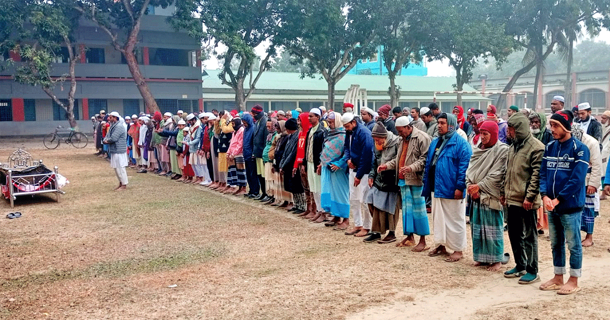 পাঁচবিবিতে সাংবাদিকের মাতার পরলোকগমন