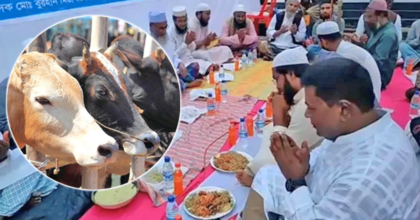 ওসমানীনগরে চুরির গরুর মাংসে ইফতার মাহফিল: সওয়াবের বদলে জুটল বেইজ্জতি