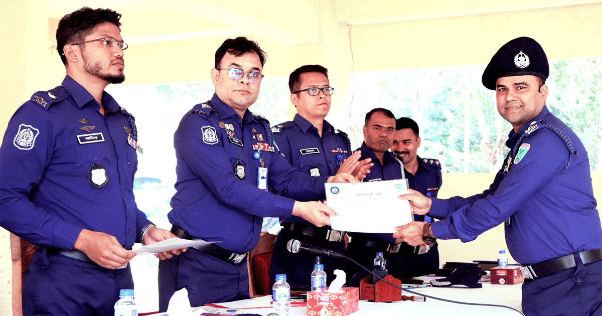 জেলায় শ্রেষ্ঠ ওসি শ্রীমঙ্গল থানার জহিরুল ইসলাম মুন্না