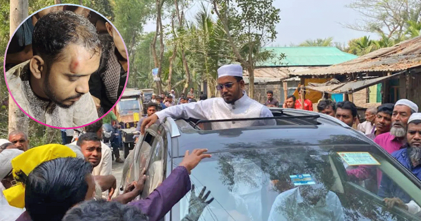 হাতিয়ায় আবদুল হান্নান মাসউদের গাড়িবহরে হামলা