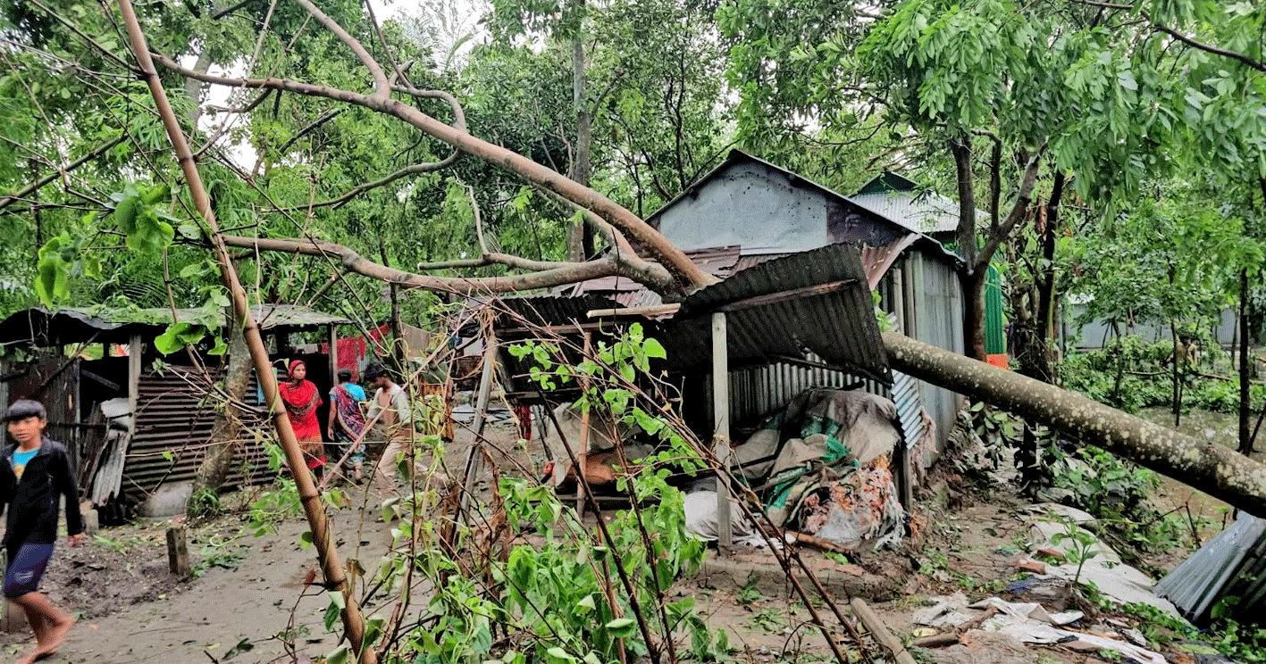 কালবৈশাখী ঝড়ে কুলিয়ারচরে ব্যাপক ক্ষয়ক্ষতি