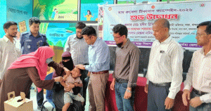 লামায় হাম-রুবেলা টিকাদান ক্যাম্পেইনের উদ্বোধন