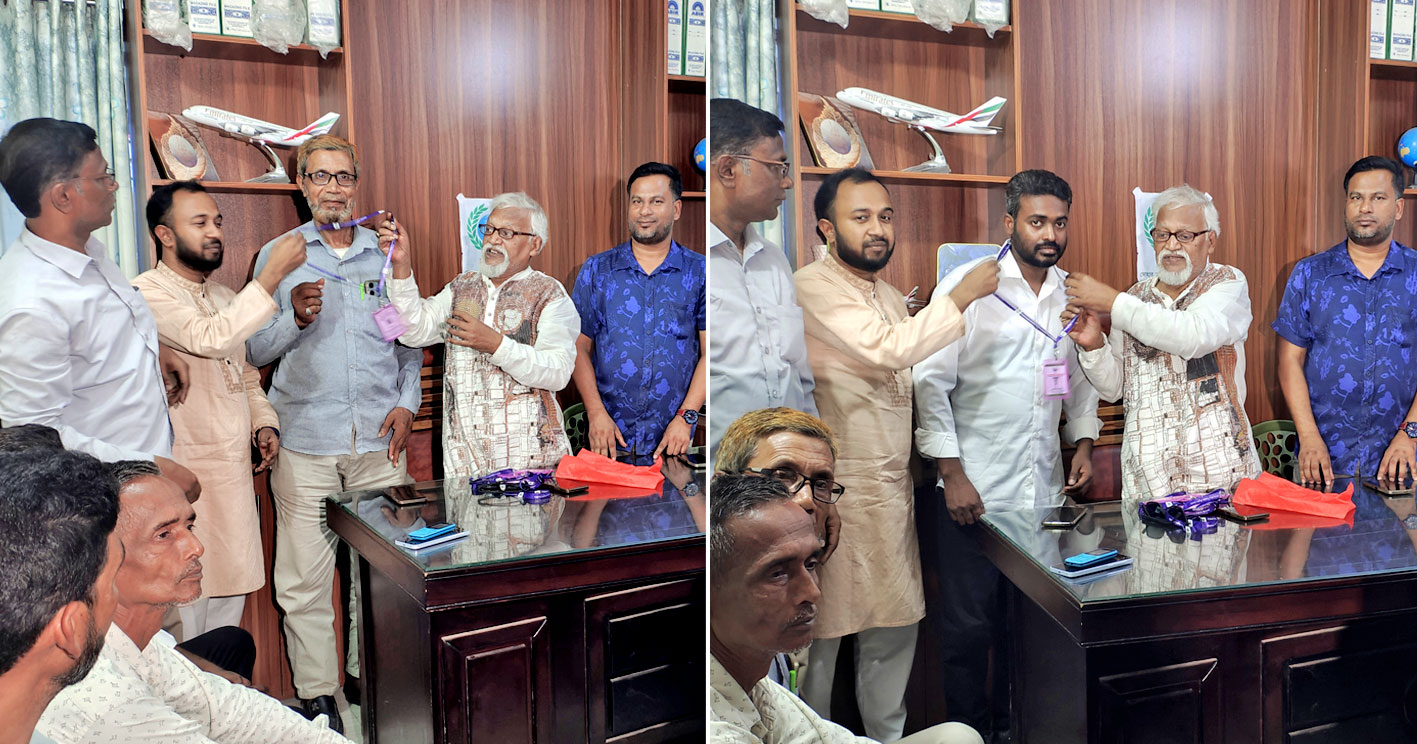 দোহারে পিসওয়ে হিউম্যান রাইটস সোসাইটির নতুন সদস্যদের পরিচিতি ও কার্ড বিতরণ