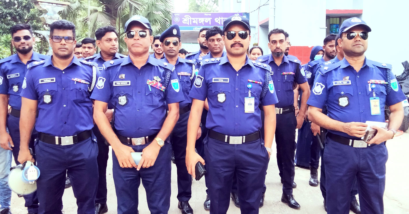 শ্রীমঙ্গল-এ পুলিশ সপ্তাহের উদ্বোধন, র‌্যালি ও বিশেষ চেকপোস্ট কার্যক্রম