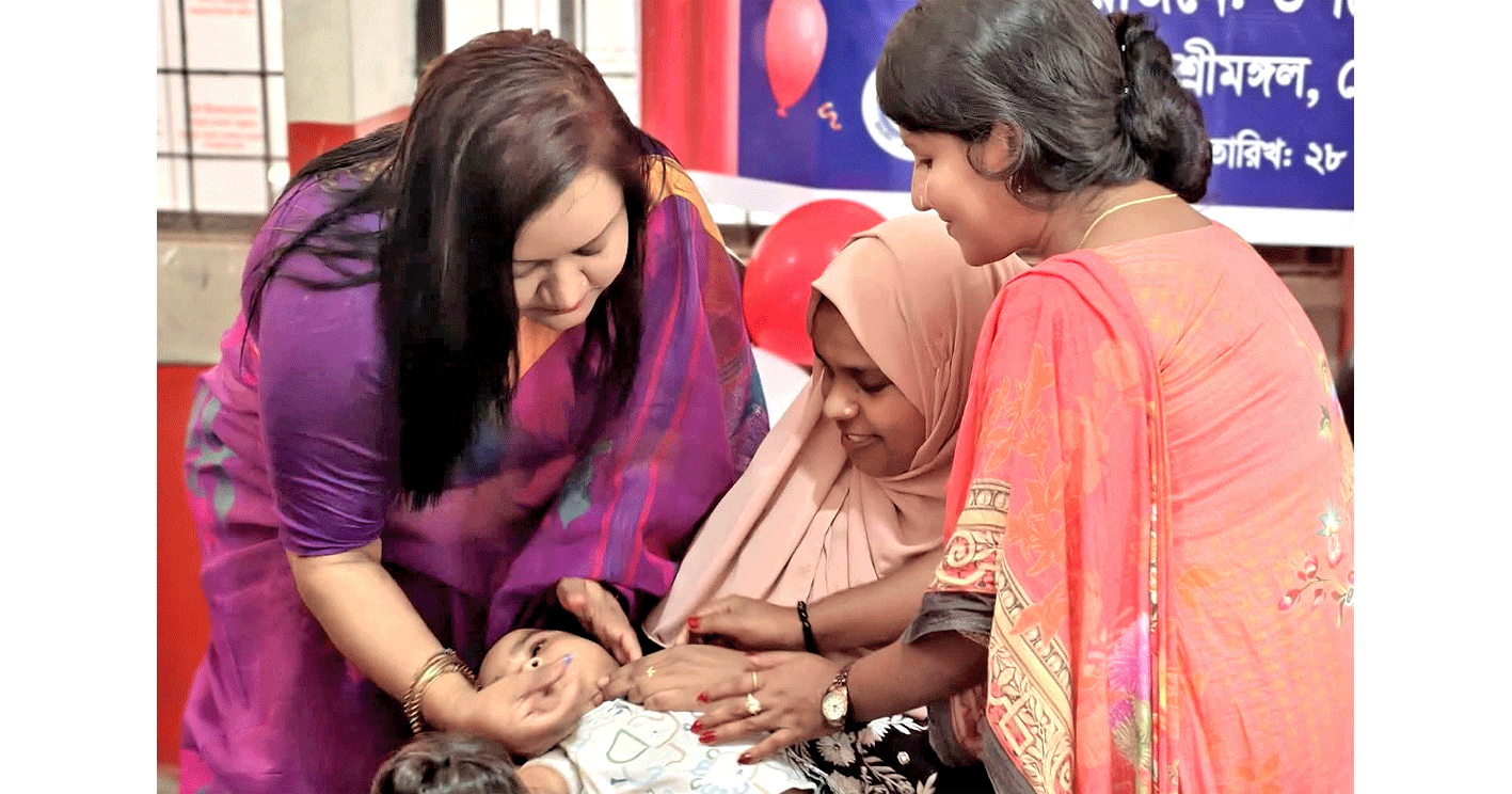 জাতীয় ভিটামিন ‘এ’ প্লাস ক্যাম্পেইনের উদ্বোধন, শ্রীমঙ্গলে ৩৬ হাজারের বেশি শিশুকে ক্যাপসুল খাওয়ানো হবে