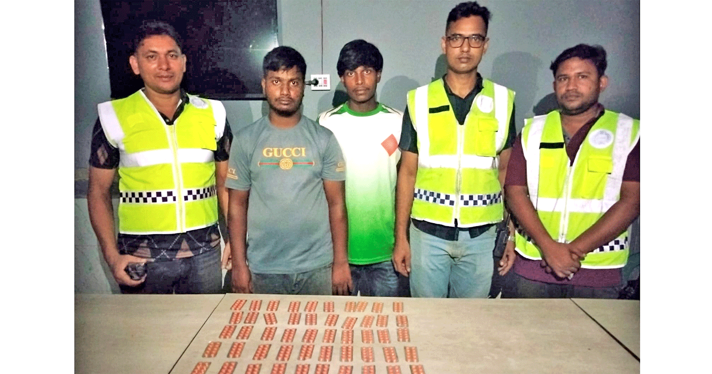পাঁচবিবিতে ট্যাপেন্টাডল ট্যাবলেটসহ ২ জনকে গ্রেপ্তার করেছে থানা পুলিশ