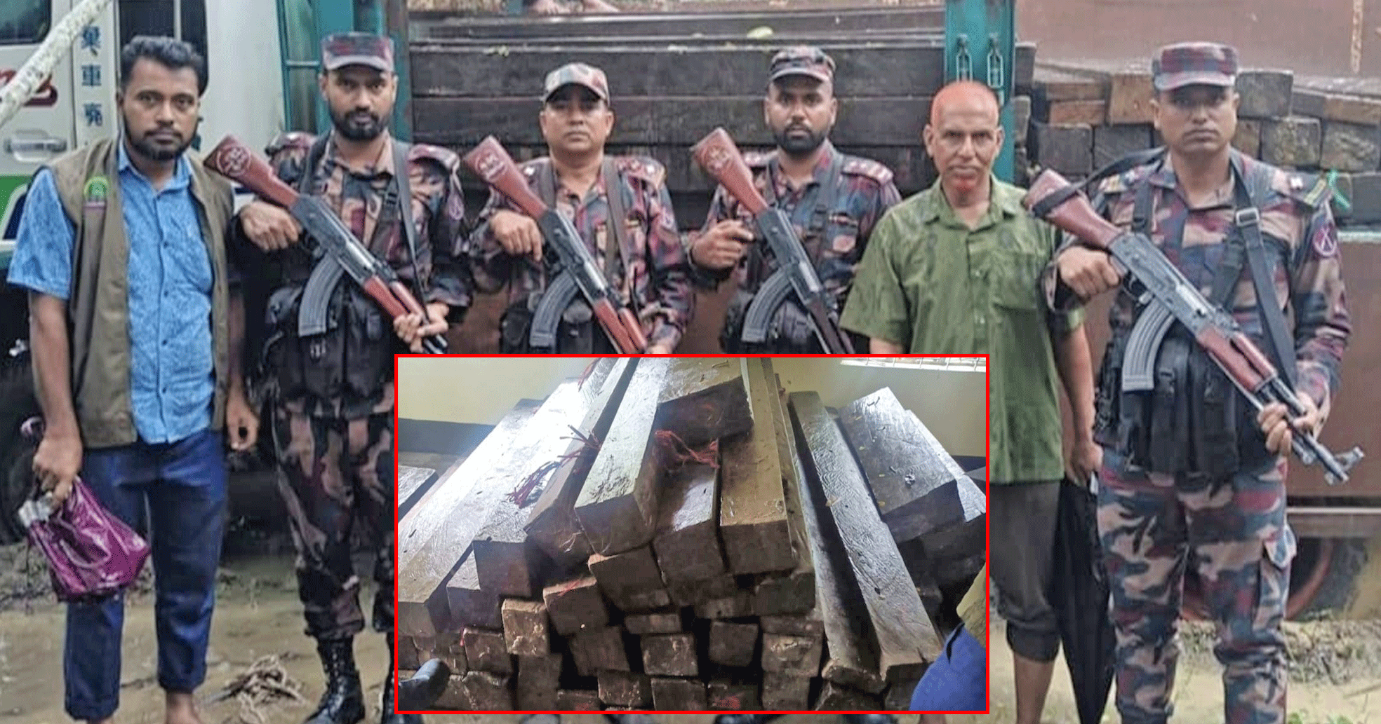 আলীকদমে বিজিবি ও বন বিভাগের যৌথ অভিযান: অবৈধ কাঠসহ ডাম্পার ট্রাক জব্দ