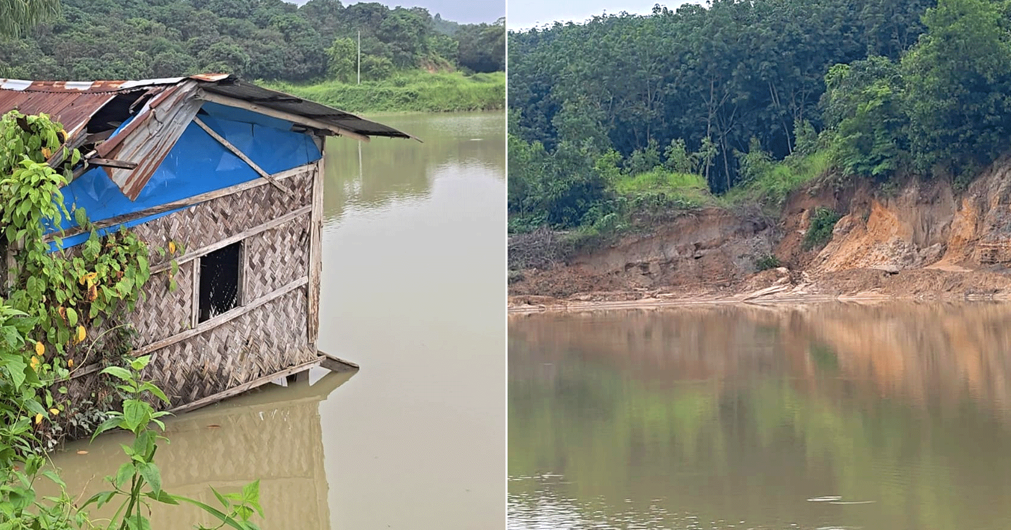 টানা ভারী বর্ষণে লামায় হারেস মাল্টি ফার্মের বাঁধ ভেঙে কোটি টাকার ক্ষয়ক্ষতি