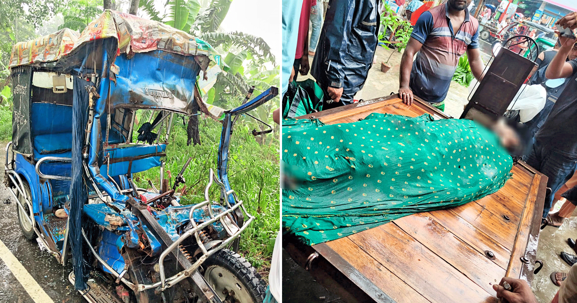নাটোরে নিয়ন্ত্রণহীন ট্রাকের ধাক্কায় ইজিবাইকচালকসহ নিহত ৩, আহত ২