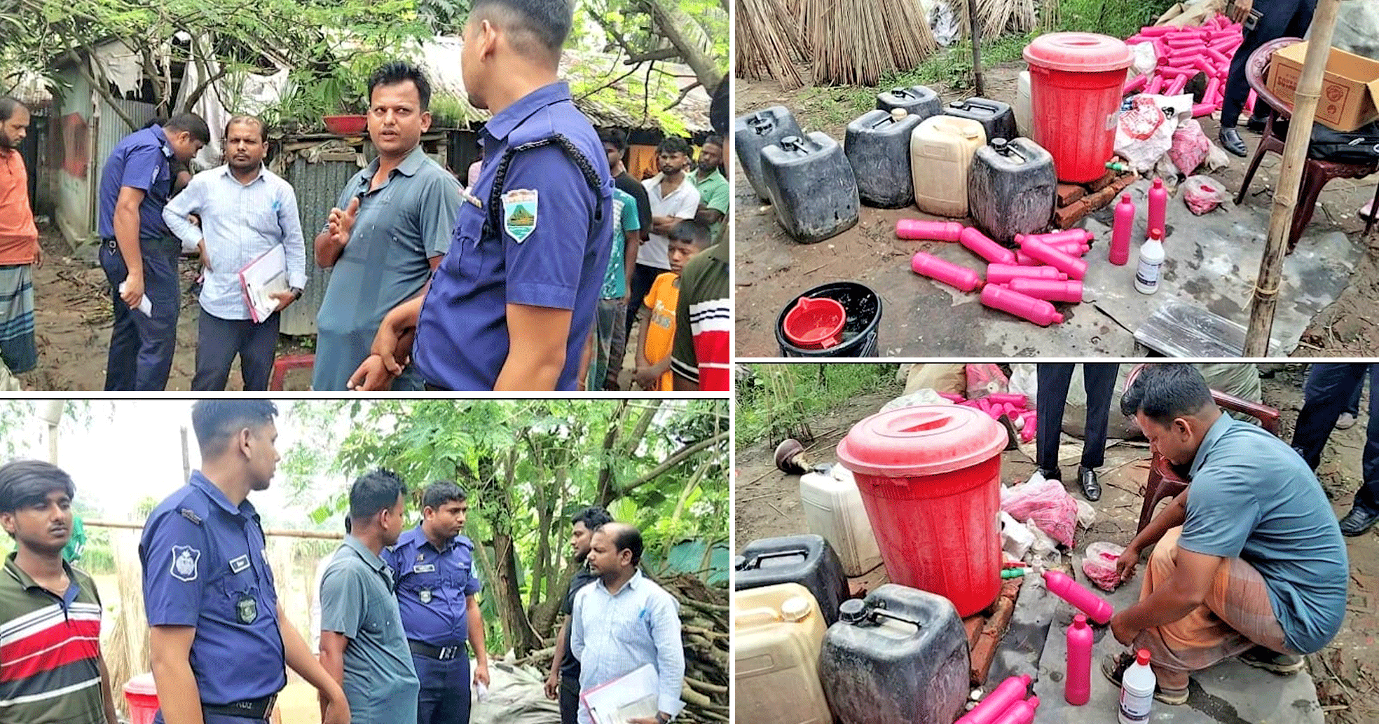 নলডাঙ্গায় বিপুল পরিমাণ নকল টাইলস ক্লিনার জব্দ, ৫০ হাজার টাকা জরিমানা