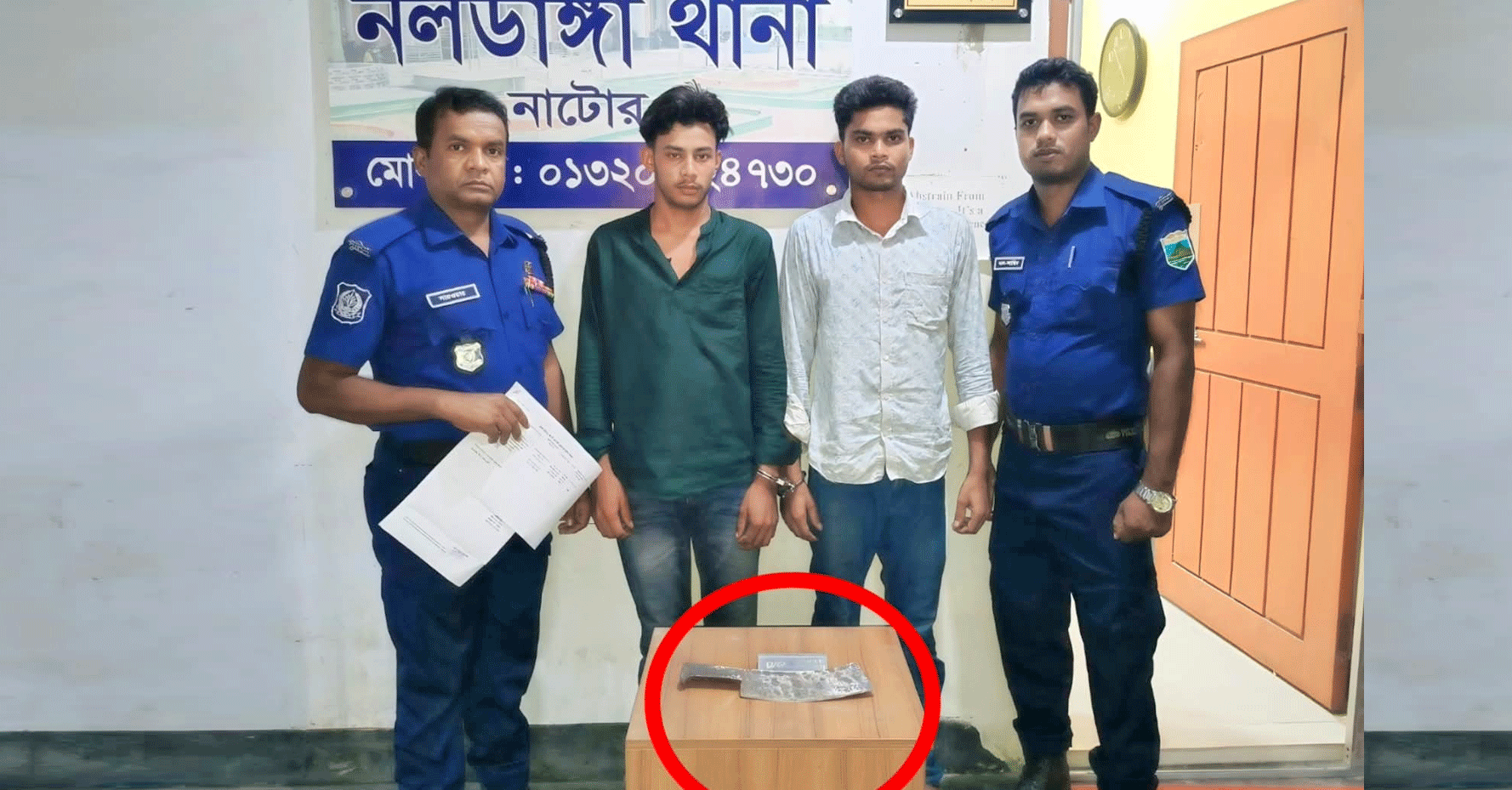 নলডাঙ্গায় চাপাতি দিয়ে হত্যাচেষ্টা: ২ যুবক গ্রেপ্তার