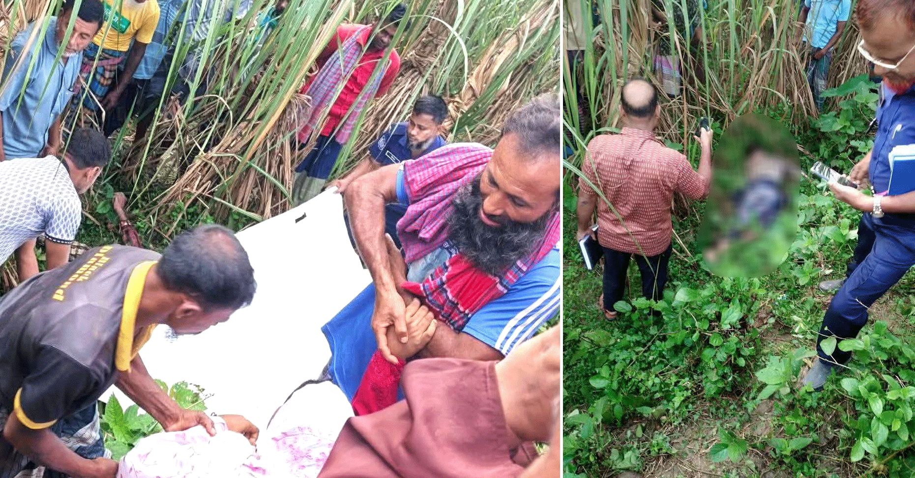 পাঁচবিবি আখ খেতে যুবকের লাশ উদ্ধার