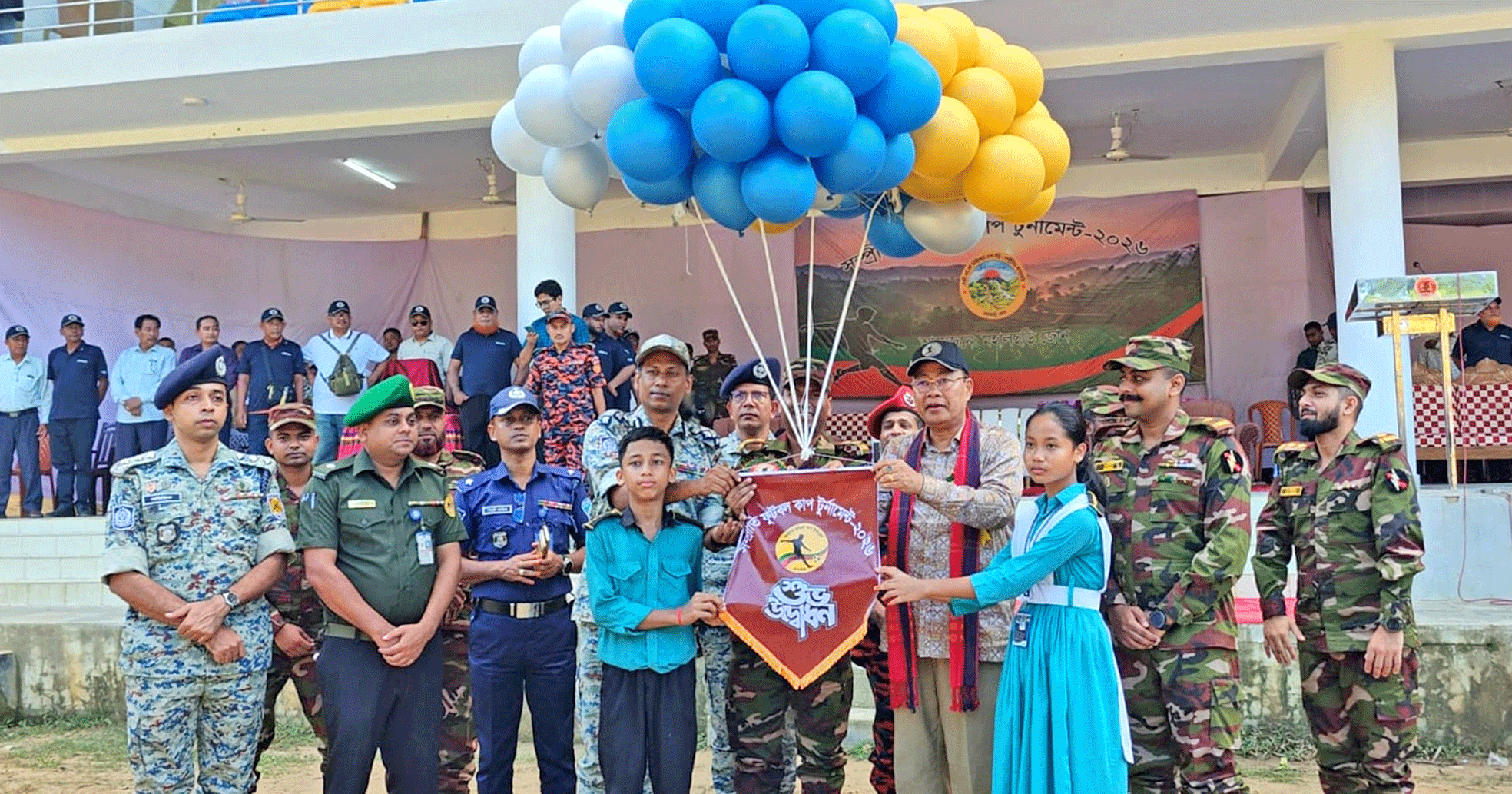 মহালছড়িতে সেনা জোনের উদ্যোগে সম্প্রীতির ফুটবল টুর্নামেন্ট উদ্বোধন