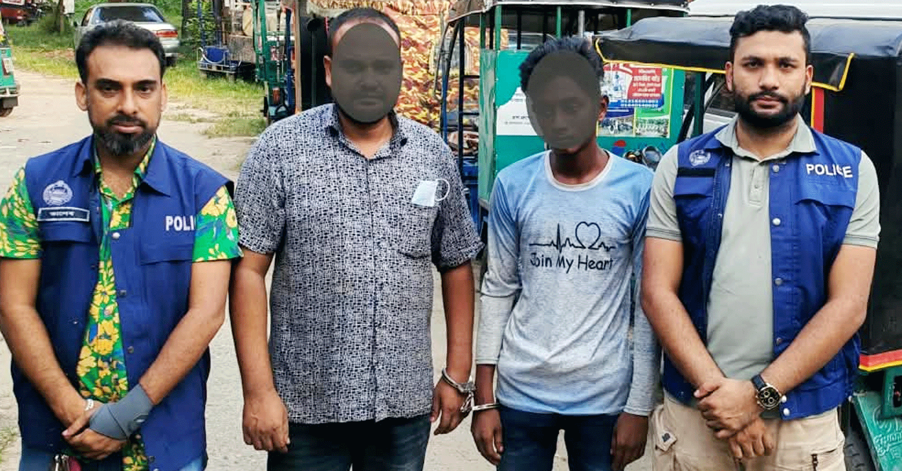 শ্রীমঙ্গলে চোরাই ৫ অটোরিকশা উদ্ধার, গ্রেপ্তার ২