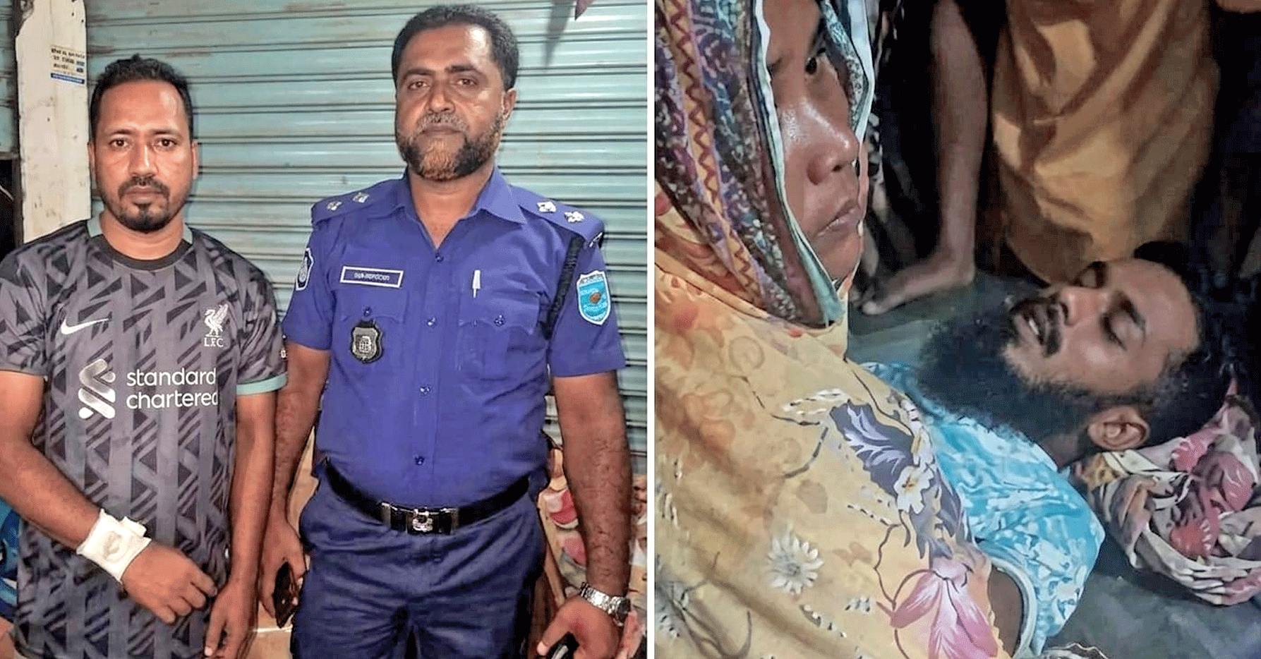 কুলিয়ারচরে সড়কে ব্যারিকেড দিয়ে চালককে কুপিয়ে মোটরসাইকেল ছিনতাই