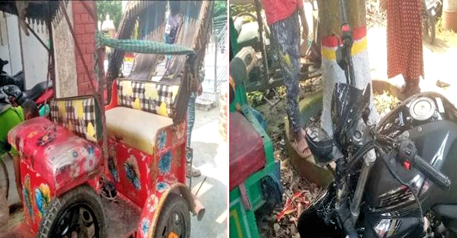 নলডাঙ্গায় মোটরসাইকেল ও অটোরিকশার মুখোমুখি সংঘর্ষে আহত ৪